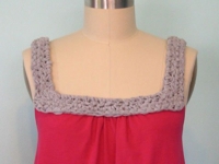 Make Dolin OShea T-Shirt with Crochet Neck